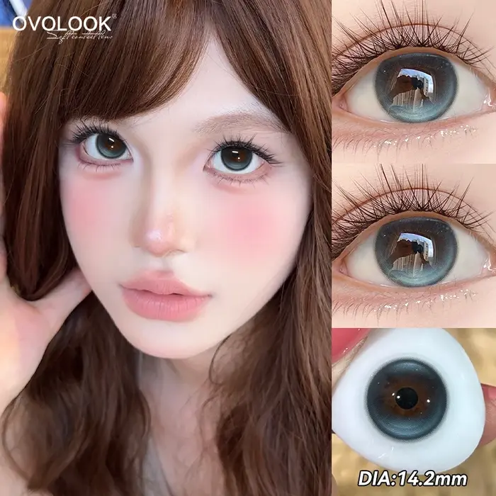 2pcs/paire lentilles de Contact colorées populaires pour les yeux couleur naturelle élèves