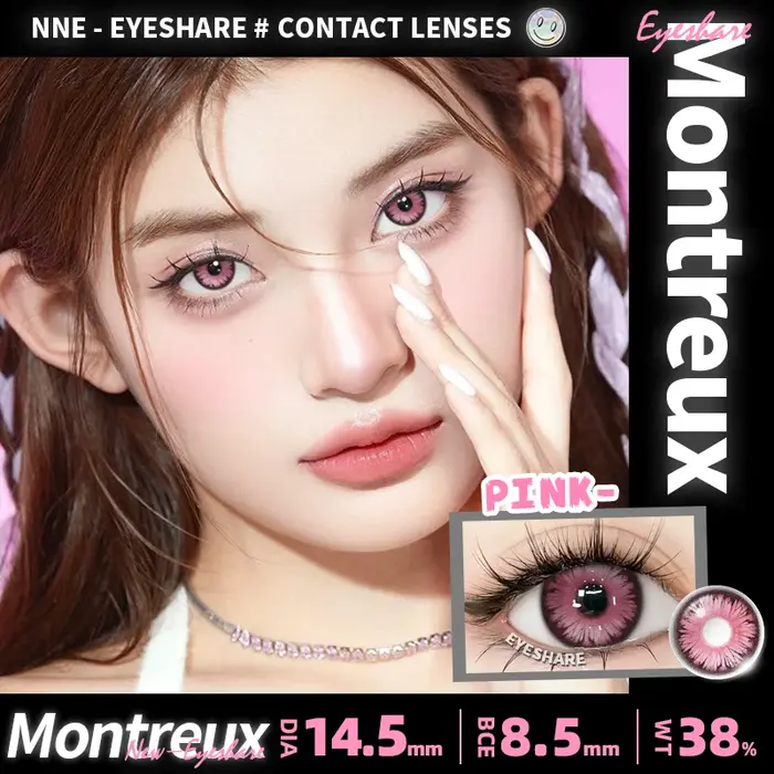 EYESHARE 1 paire de lentilles violettes pour les yeux