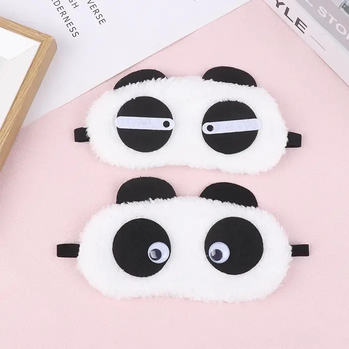 Masque facial en peluche Panda pour les yeux