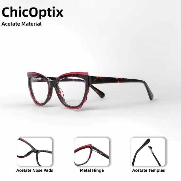 Lunettes œil de chat classiques en coquille de tortue pour femmes