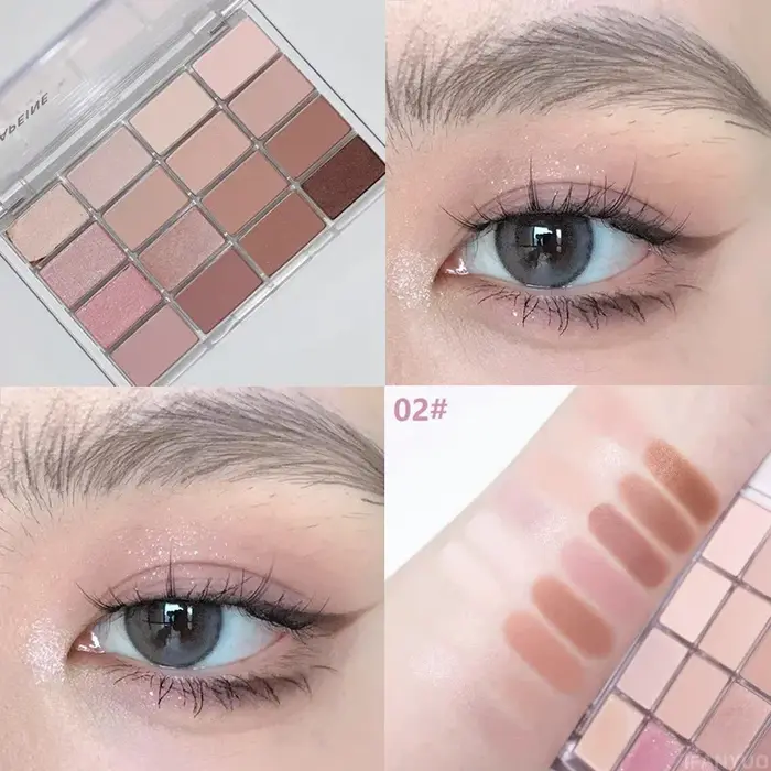 Palette de fards à paupières coréens