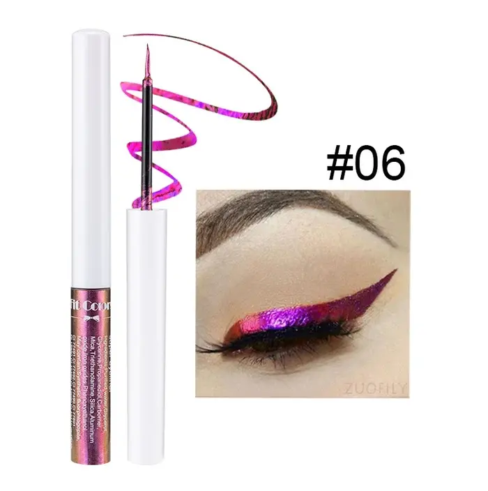 Caméléons Eyeliner liquide perle brillant métallique fard à paupières Liner Multi Chrome couleur Aurora maquillage des yeux paillettes Pigment