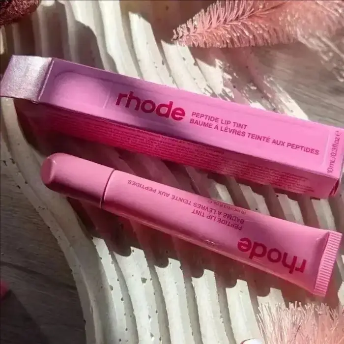 Rhodeskin Peptide Banana Eye Prep Décongestionnant Patchs Contour des Yeux Soin Gloss à Lèvres Fard