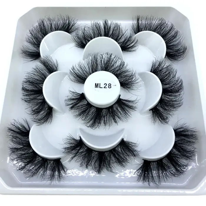Nouveau 5 paires 8-25mm naturel 3D faux cils