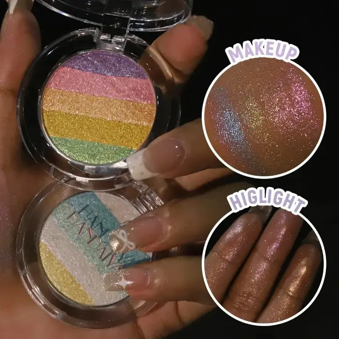 Palette de fards à paupières caméléon colorés
