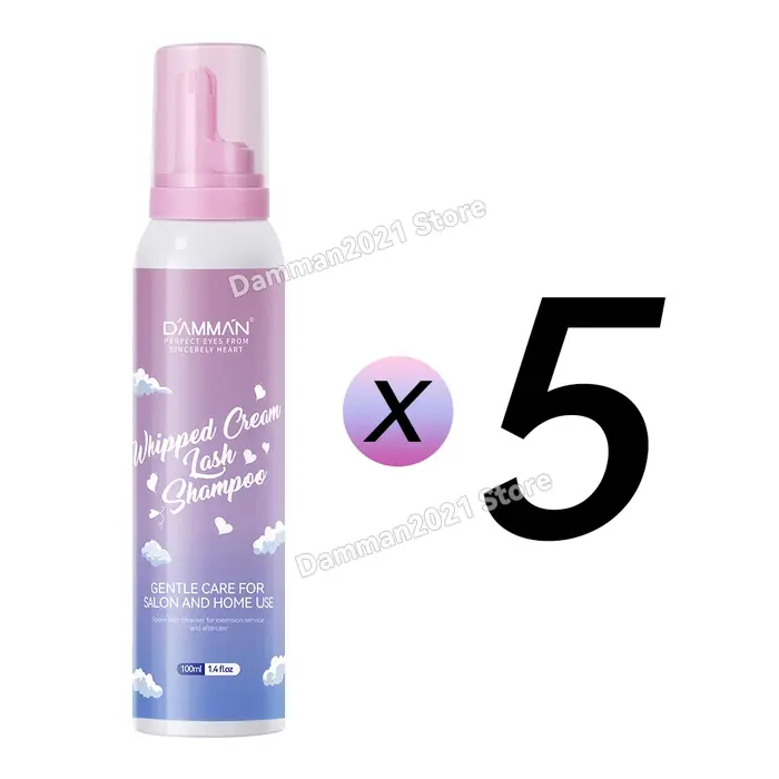 Damman 100ML Extension de cils shampooing crème Mousse nettoyant