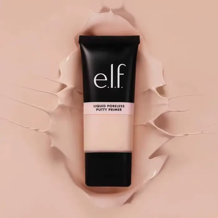 e.l.f. Base de maquillage liquide à texture crème, minimisant les pores, contrôle de l'excès de sébum, pour une peau impeccable.