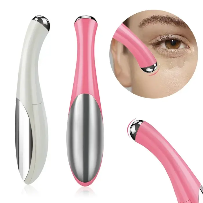 Masseur facial électrique, instrument de beauté à infusion ionique pour les yeux, relaxation des yeux, cernes, poches sous les yeux, anti-âge, massage des yeux