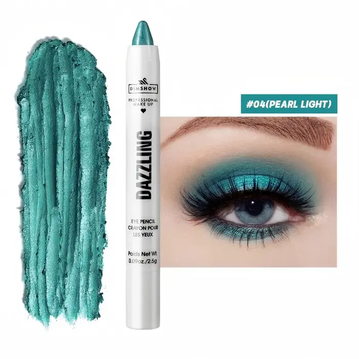 Crayon fard à paupières nacré multicolore, 12 couleurs, surbrillance sous les yeux, stylo scintillan