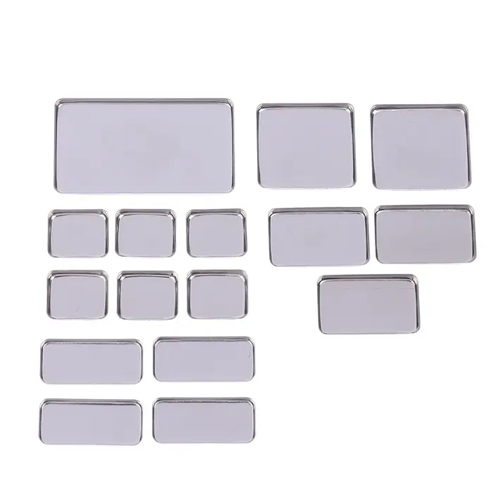 1/2/3/4/6 pièces poêles de fard à paupières vides Palettes de maquillage Palette carrée vide étuis en aluminium casseroles pour poudre
