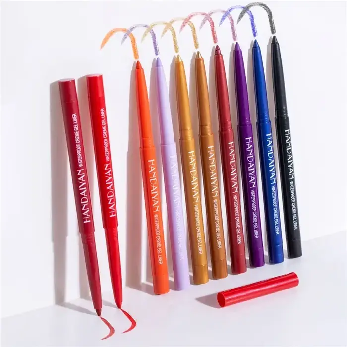 Nouveau Eyeliner mat nacré imperméable de 20 couleurs pas facile à tacher stylo