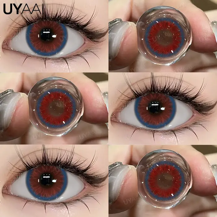 Lentilles de contact colorées UYAAI : bleues