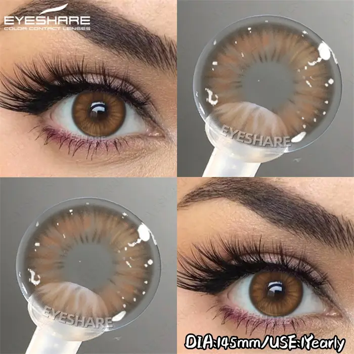 EYESHARE nouveau coréen rose violet yeux Contact couleur lentilles