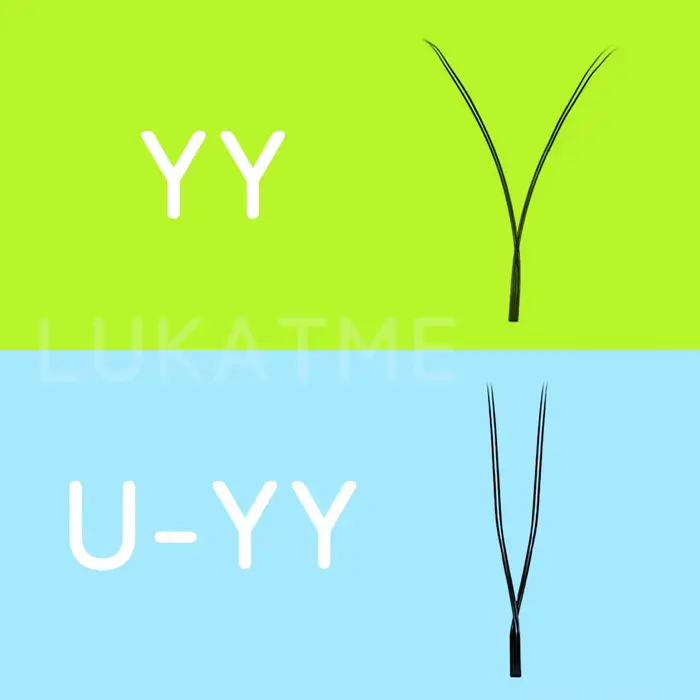 Extensions de cils LUKATME 0.07 PBT, bouquets préfabriqués YY 3D 4D 5D 6D, double 3D, forme W & U, k