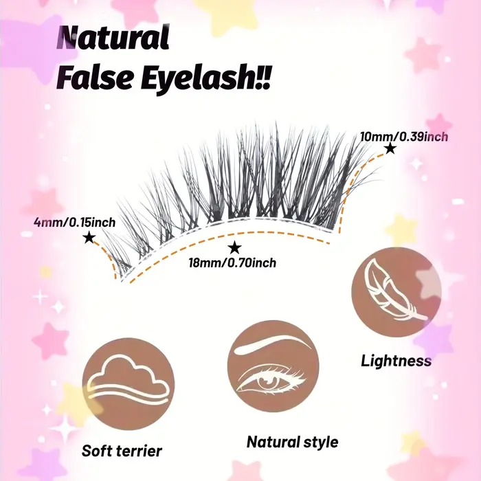  Cinq paires de faux cils mi-longs pour un look naturel