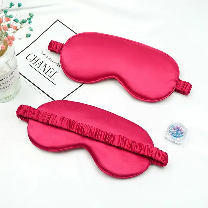 Masque pour les yeux de sommeil en imité, Patch d'ombrage, Portable, voyage, relaxation, pause déjeu