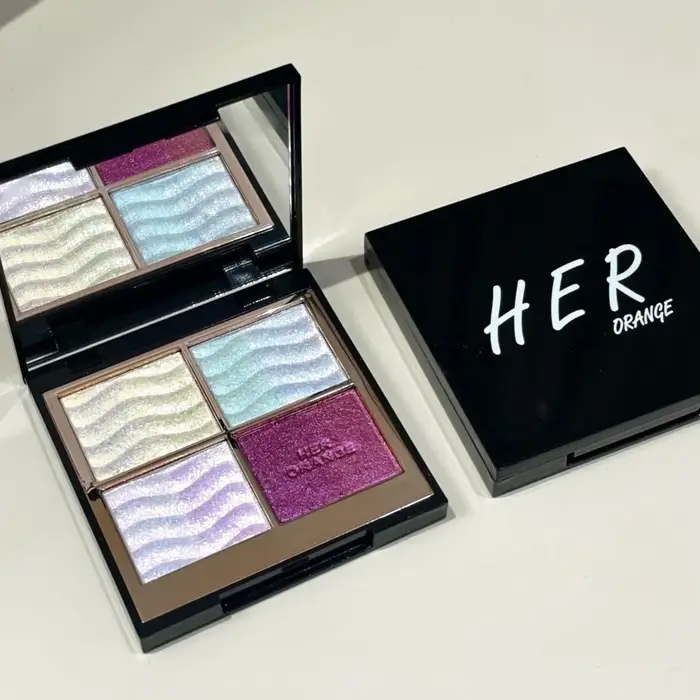 Palette de fards à paupières Herorange à changement de couleur