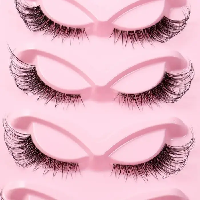 5 paires de faux cils effet œil de renard