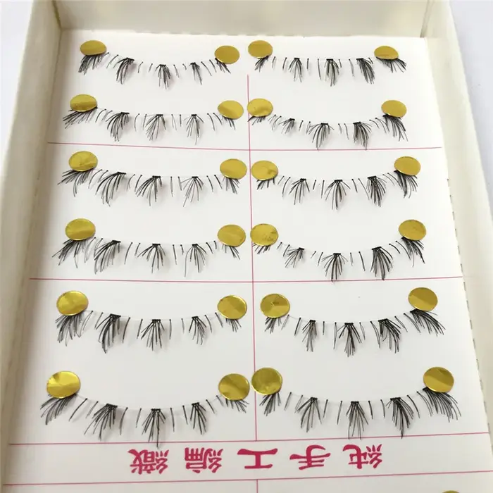 10 paires de cils inférieurs Pack 8 Styles différents sous les cils cils inférieurs doux à la main bande transparente cils inférieurs