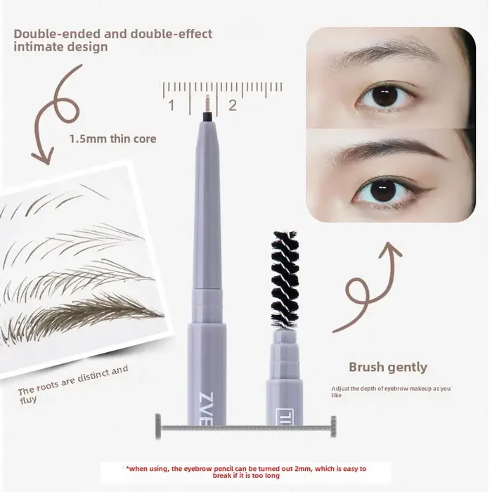 Crayon à sourcils double embout
