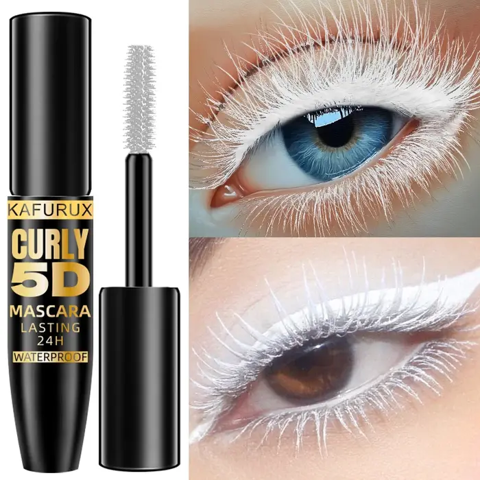 Mascara 5D 9 couleurs Bleu Blanc Vert Noir Épaississant Curling Imperméable Naturel Allongeant les c