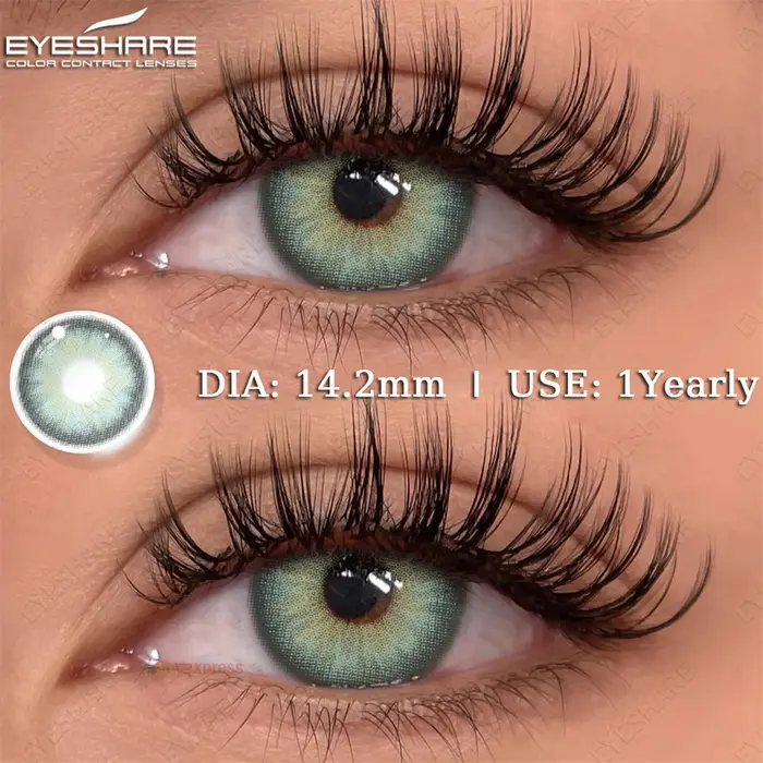 EYESHARE-Lentilles de Contact Colorées pour les Yeux, Accessoire Naturel, Gris, Aurore, Marron, Vert