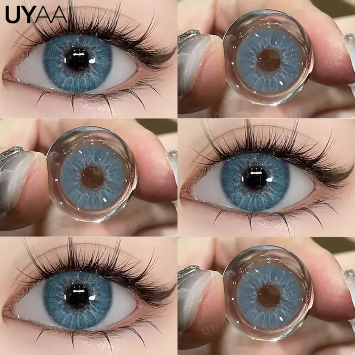 UYAAI 1 paire d'élèves colorées de haute qualité pour les yeux lentilles de mode coréenne contatos
