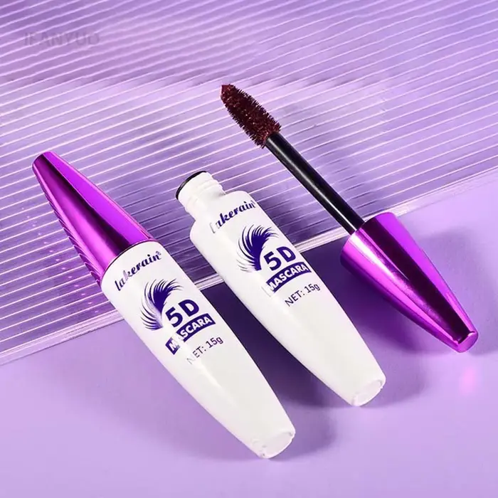 Mascara pour cils marron vin rouge 5D