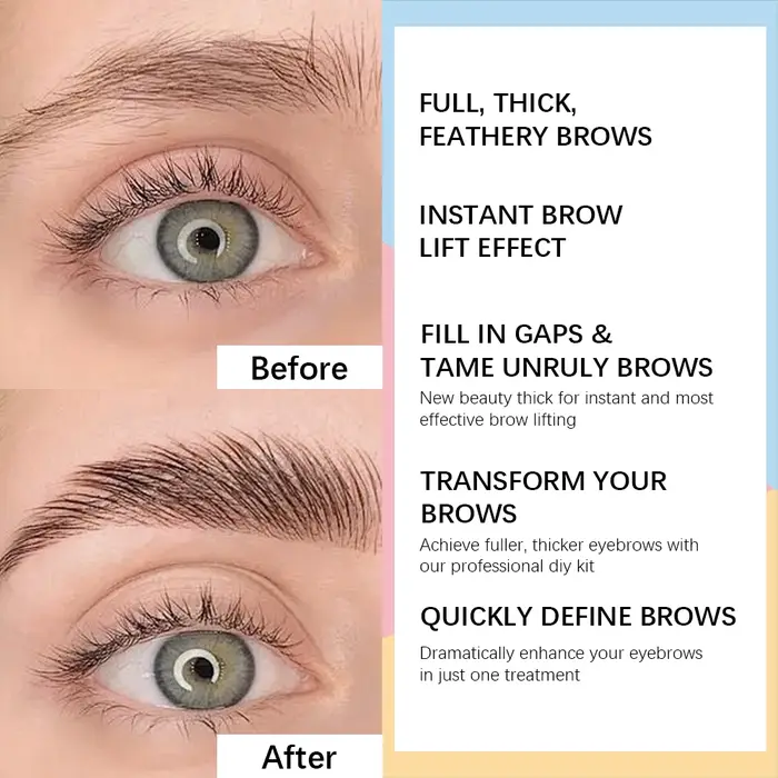 Kit de stratification des sourcils à la maison