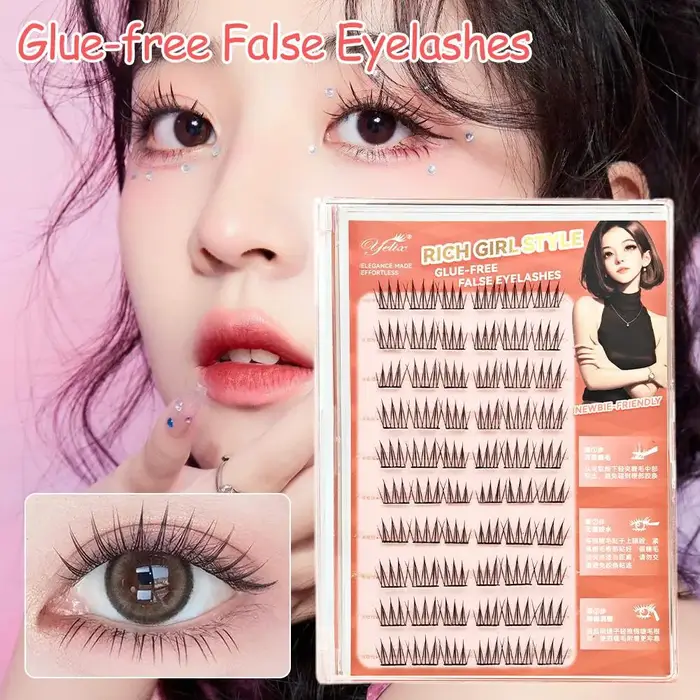 Faux cils coréens sans colle