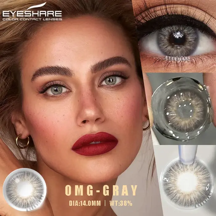 EYESHARE 1 paire de lentilles de contact colorées pour les yeux
