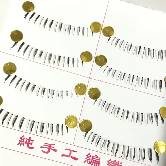 10 paires de faux cils inférieurs doux faits à la main cils inférieurs faux cils inférieurs bande transparente cils inférieurs