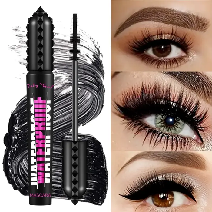 Mascara noir imperméable pour tous les produits de maquillage