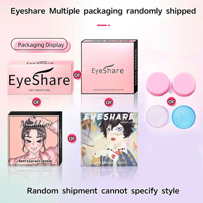 EYESHARE lentilles de contact de couleur pour les yeux cosmétiques naturellement colorés gris belles élèves lentille