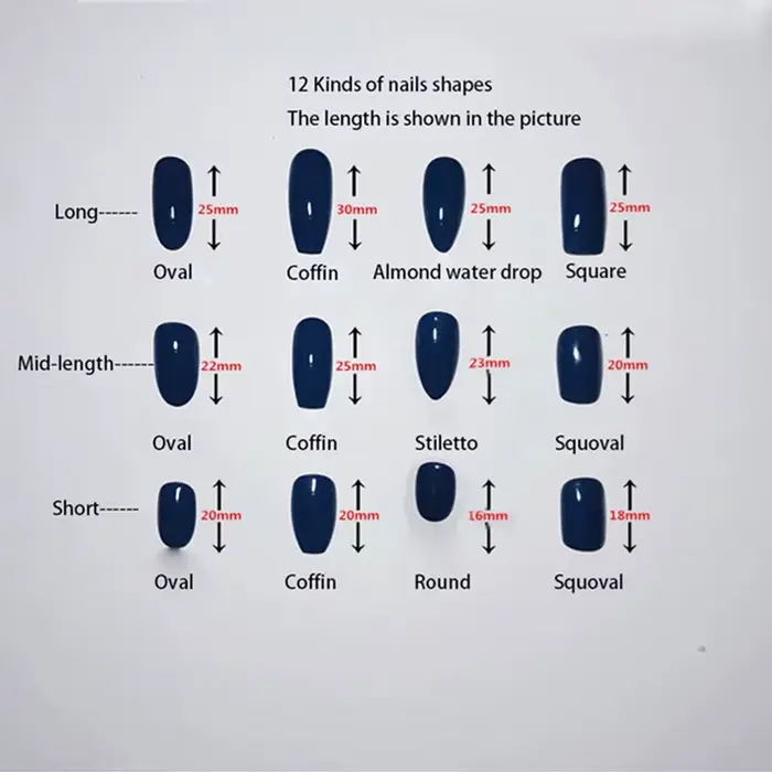 10 faux ongles en dentelle faits à la main