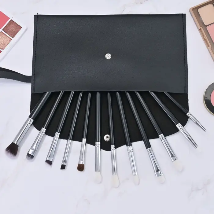Pinceaux de maquillage pour les yeux en poils de chèvre