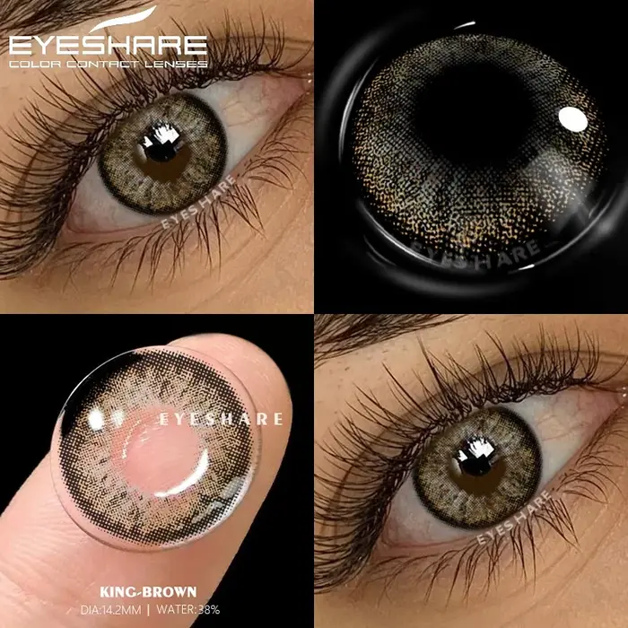 EYESHARE 1 paire de lentilles de contact de couleur pour les yeux cosmétiques lentilles de contact b