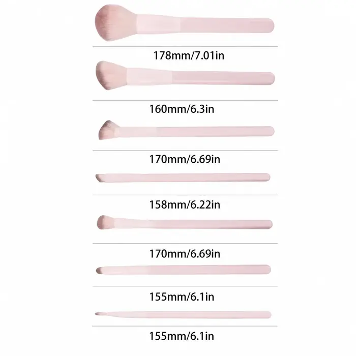Ensemble de 10 pinceaux de maquillage pour débutants – Poudre