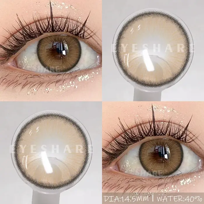 EYESHARE 1 paire de nouvelles lentilles de contact colorées pour les yeux lentilles brunes de haute 