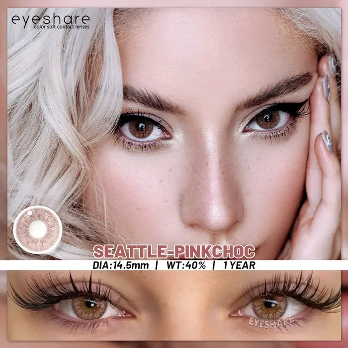 EYESHARE 1 paire de lentilles de contact de couleur pour les yeux contatos