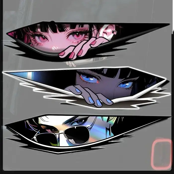 Autocollants anime yeux collants