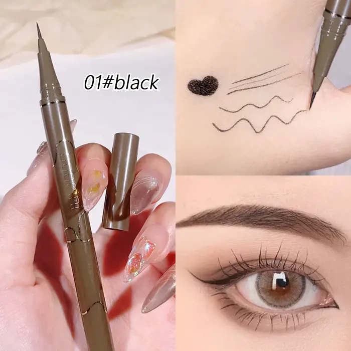 L'eyeliner mince de 0,05 mm est un eye-liner lisse et durable, mince, à séchage rapide et longue dur