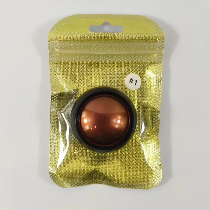 Palette de maquillage caméléon en métal, purée de pommes de terre, ombre à paupières brillante, diam