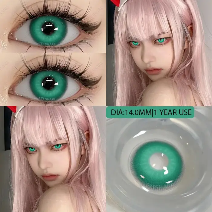 AMARA Cosplay lentilles de Contact colorées pour les yeux lentilles pour les yeux Anime lentilles de Contact grises lentilles vertes lentilles bleues lentilles de mode 1 paire y2k