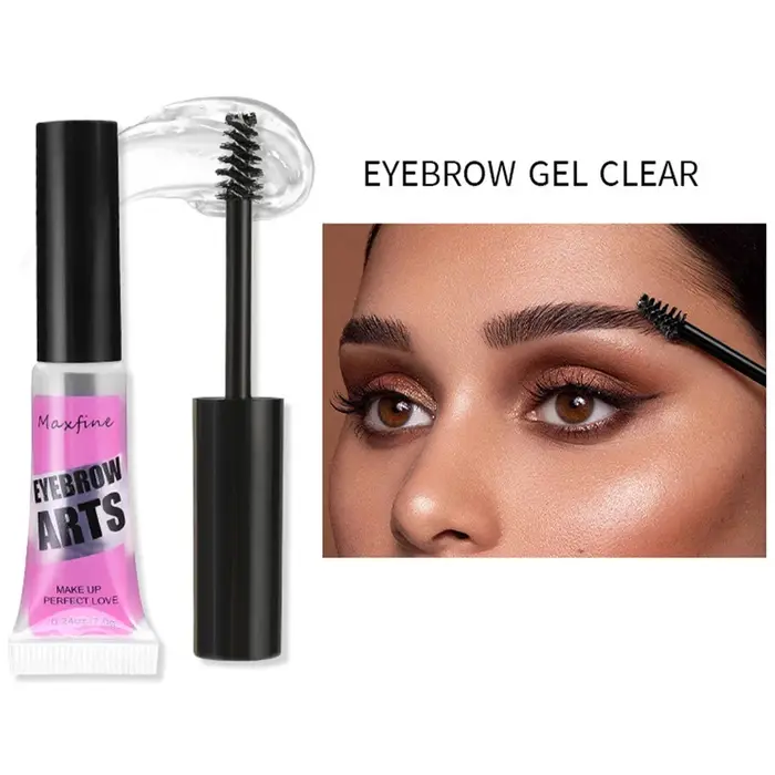 Mascara teinté pour sourcils imperméable longue durée, gel pour sourcils à brosse fine, maquillage naturel 3D pour sourcils effilés pour un style quotidien