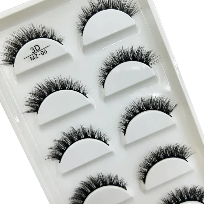 Nouveau 28 Style 5 paires naturel vison Faux Cils maquillage Extension