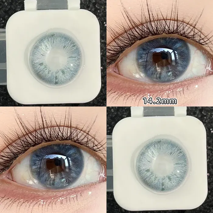 2pcs lentilles de Contact de couleur arc-en-ciel pour les yeux Belleza