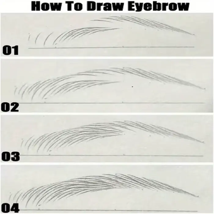 Crayon à sourcils liquide Ultra-fin de 0.008mm