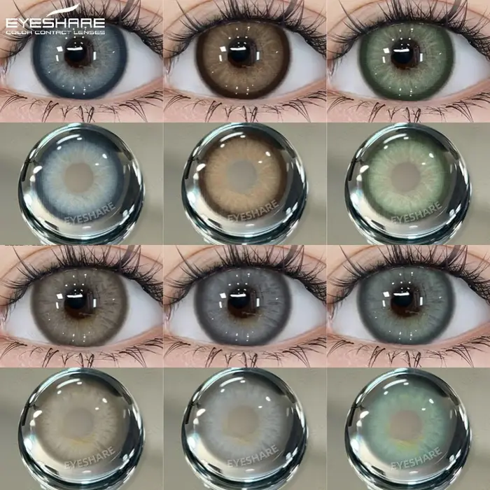 EYESHARE Lot de 2 lentilles de contact colorées