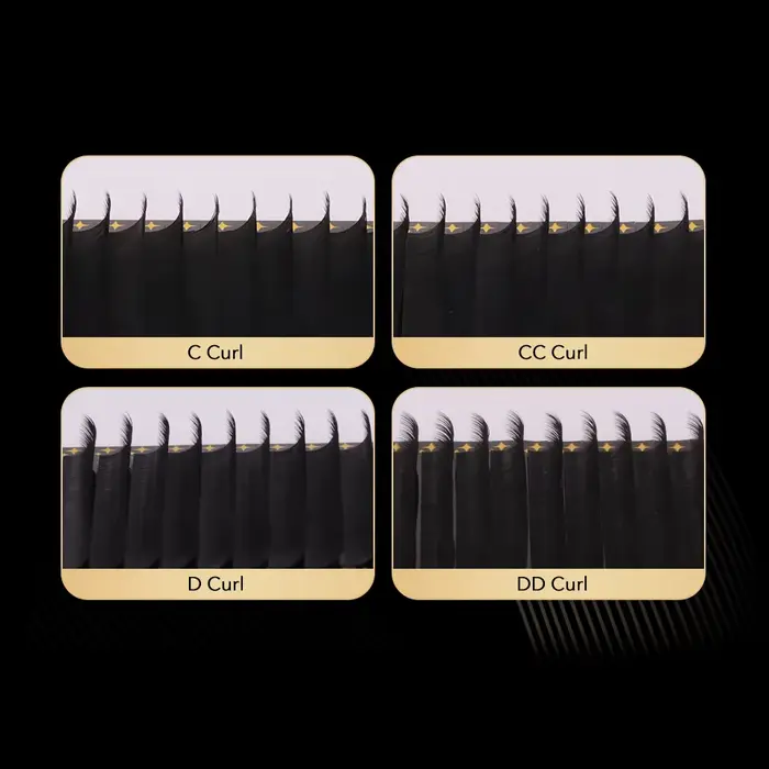 Lashprofessor 10 plateaux/lot fournitures de cils classiques en gros naturel doux mat noir individue
